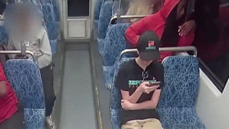 Sickening moment bystanders film Ukrainian refugee bleeding to death on train after being stabbed by stranger