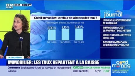 Immobilier : les taux repartent à la baisse