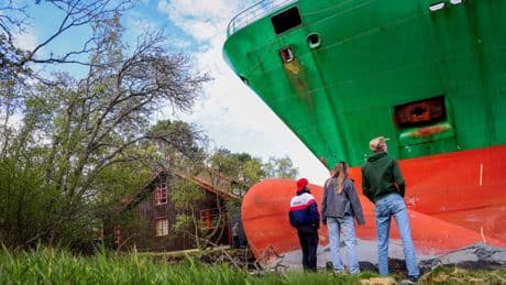 Seriously deep sleeper not woken up by ship crashing in his garden