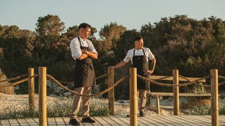 Alta cocina en una cala de Formentera