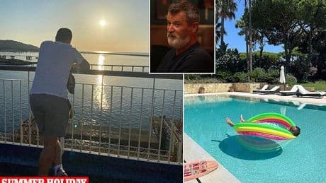 Roy Keane reveals how his summer cruise holiday almost descended into chaos after he confronted four fellow holidaymakers when they 'manhandled' female DJ: 'I had to put a marker down'