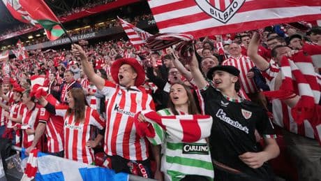 Celtic colours spotted in the stands as Athletic Bilbao beat Rangers