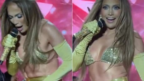 Jennifer Lopez praised for laughing off epic wardrobe malfunction during concert