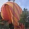 Terrifying moment hot air balloon crashes back down to earth near Mexican pyramids - leaving at least 12 injured