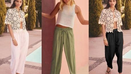 Next's £26 'trendy' barrel leg linen trousers are 'the perfect shape' and ideal for summer