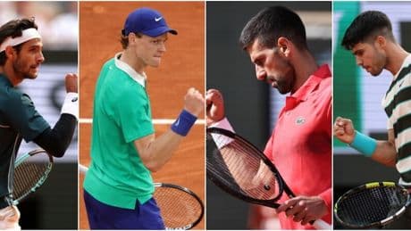 Quanto hanno giocato i magnifici 4 al Roland Garros: il dato su Sinner &egrave; clamoroso!