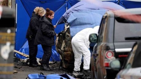 Mystery after body found in burned-out car next to fairground