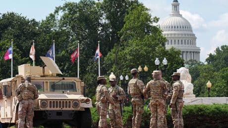 Trump's control of D.C. police is limited. Its National Guard is a different story