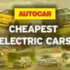 Listed: The cheapest electric cars available in the UK