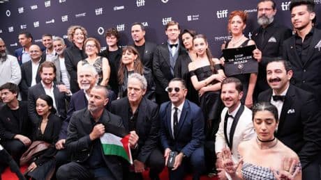 'Palestine 36' ekibi Toronto Film Festivali'nde Filistin bayrağı açtı: 'Gazze'deki soykırımı durdurun'