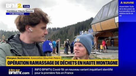 Opération ramassage de déchets et dépollution en montagne