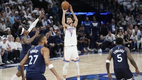Los Thunder se acercan a la final de la NBA tras derrotar a los Wolves (126-128)