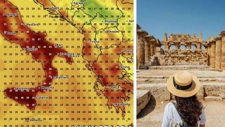 Europe weather maps turn volcanic red as Italy tourist island braces for 38C heatwave