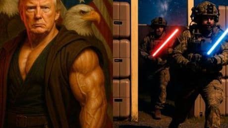 Trump, Beyaz Saray'ın resmi hesabında Star Wars karakteri oldu: 'Kötülüğün temsilcisi Sith'