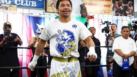 Manny Pacquiao makes brutal decision about son's boxing fight ahead of return