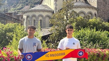 Jastin y Olabarrieta, desequilibrio para las bandas del Andorra: "Es el lugar perfecto"