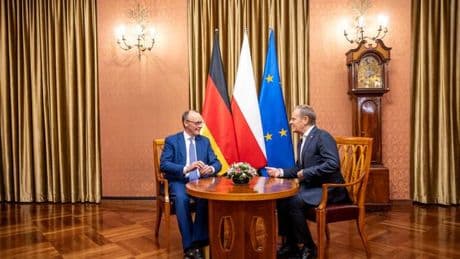 Antrittsbesuch in Polen: Donald Tusk warnt Merz vor verstärkten Grenzkontrollen