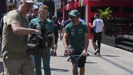 Alonso explica un viernes donde toda la atención estaba en su compañero en Aston Martin: "Traté de hacer mi 50%"
