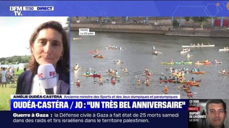 "Il y a un engouement qui est venu pour la pratique sportive": Amélie Oudéa-Castéra fait le bilan des JO de Paris un an après