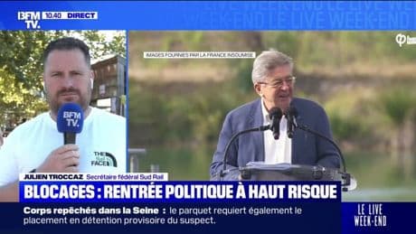 Blocage du 10 septembre: "Ce n'est pas la mobilisation de Jean-Luc Mélenchon", éclaircit Julien Troccaz, Secrétaire fédéral Sud Rail