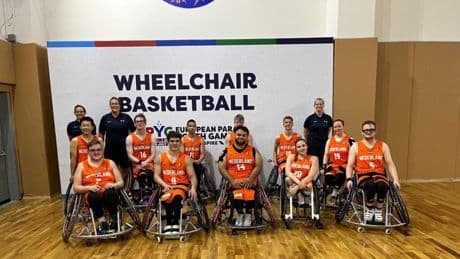 Rolstoelbasketballers U23 pakken brons in Turkije