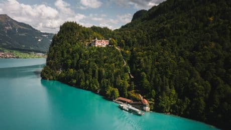 Travelling to Switzerland with kids? The Grandhotel Giessbach saves you money by sitting on top of TWO key tourist attractions
