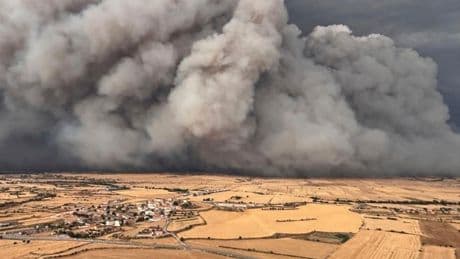 Wildfire kills 2 people in Spain as parts of Europe bake in heat wave