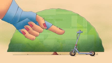 Is de e-step een motorrijtuig en betaalt de bestuurder dus altijd de schade?