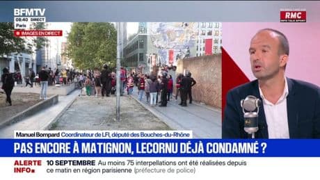 10 septembre: LFI "appuie" les mobilisations "mais ne les dirige pas", souligne Manuel Bompard