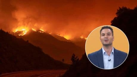 Andrés Gómez (40 años), meteorólogo, tajante sobre los incendios en España: "Se nos escapa, no podemos apagarlos"