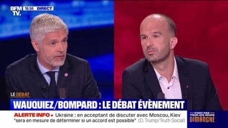 Insécurité en France: Manuel Bompard (LFI) estime "qu'il y a une surenchère sur les mots", Laurent Wauquiez (LR) lui reproche de "fragiliser le travail des forces de l'ordre"