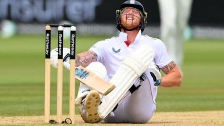 England captain Ben Stokes has X-rated reaction after suffering painful injury vs India