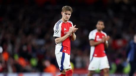 Odegaard vive su momento más delicado en el Arsenal