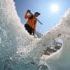 Switzerland's ebbing glaciers show a new, strange phenomenon: Holes reminiscent of Swiss cheese