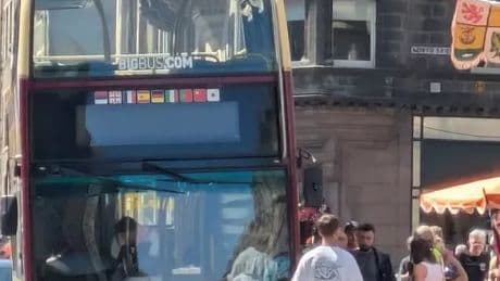 Man 'knocked down' in crash with Edinburgh tour bus on packed Royal Mile