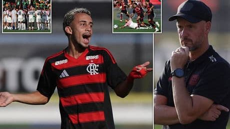 Erik ten Hag suffers nightmare start at Bayer Leverkusen as Bundesliga side are thrashed 5-1 by Flamengo Under-20s in Brazil