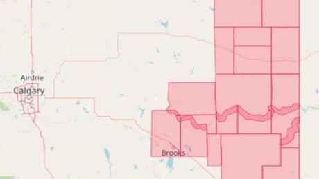 Tornado watch for large area of eastern Alberta cancelled late Wednesday