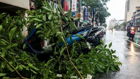 Typhon Podul à Taïwan : un disparu et 33 blessés