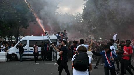 PSG fans riot in Paris with 81 arrests as police clash after Champions League