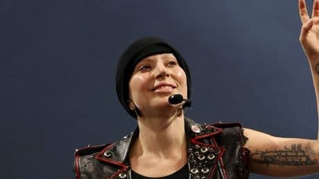 Lady Gaga gets emotional on stage as she reveals what fiancé told her before gig