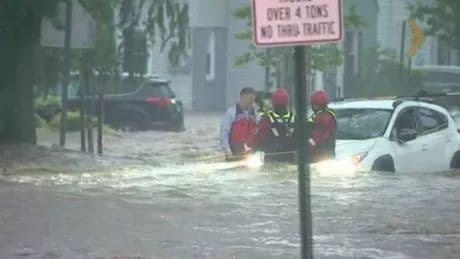 New York battles severe flash floods as thunderstorm wreaks havoc on subway and airports