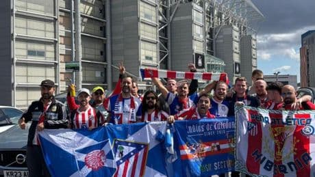Los Indios de Caledonia apoyaron al Atlético en Newcastle