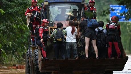 Chine : des inondations font six morts et une vingtaine de disparus