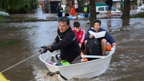 AP PHOTOS: Heavy rainfall floods Argentine highways, forces evacuations