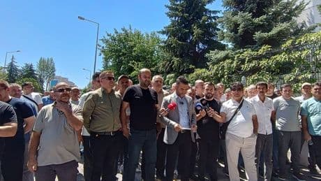 Doruk Madencilik işçilerinden bakanlık önünde eylem: Beş aydır ücretler ödenmiyor