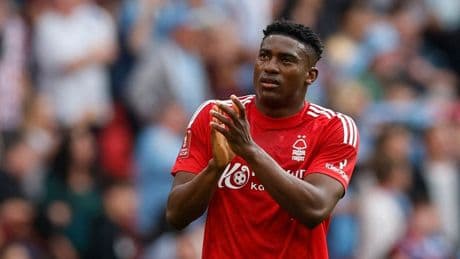 Taiwo Awoniyi: Forest striker awoken from induced coma after suffering abdominal injury in goalpost collision