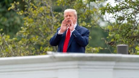 Trump Takes ‘A Little Walk’ On White House Roof After Announcing $200 Million Ballroom Plans