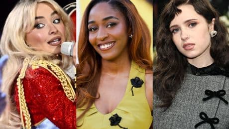Ayo Edebiri and Clairo perform viral Charli XCX dance at Sabrina Carpenter show
