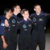 Astronauts from India, Poland and Hungary blast off on a privately funded trip to the space station