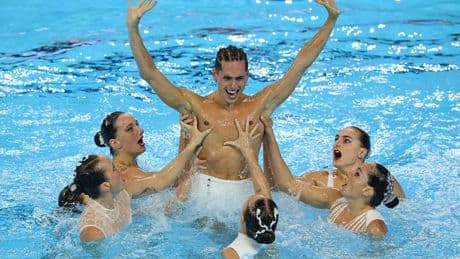 El equipo acrobático español de natación artística se cuelga el bronce en el Mundial de Singapur